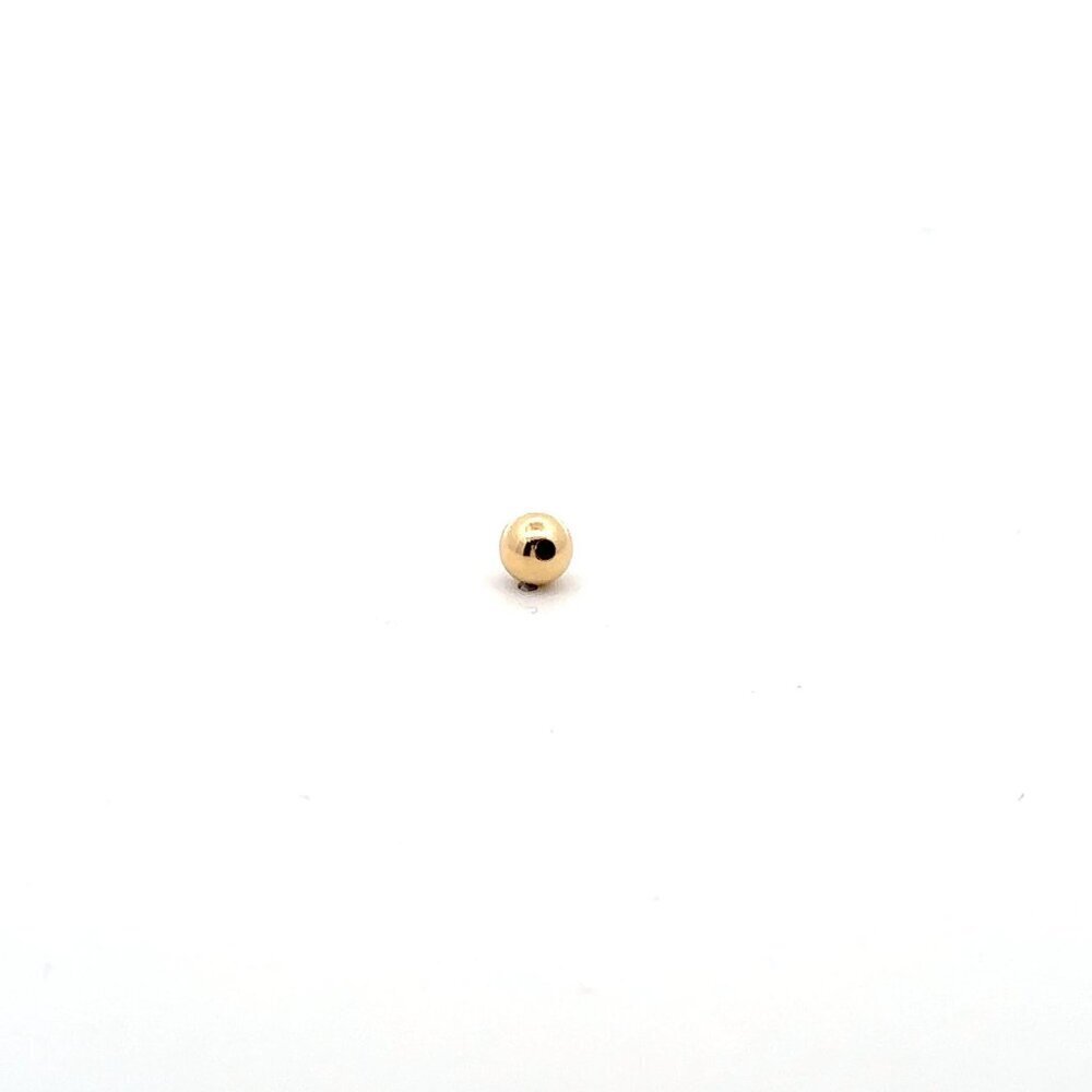 18K Gold Ball Bead Spacer DIY Bracelet Necklace Making 6mm